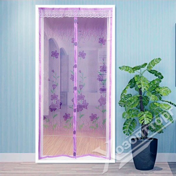 Anti-mosquito door net with 7 magnets, with a pattern 100*210cm RA-8806
